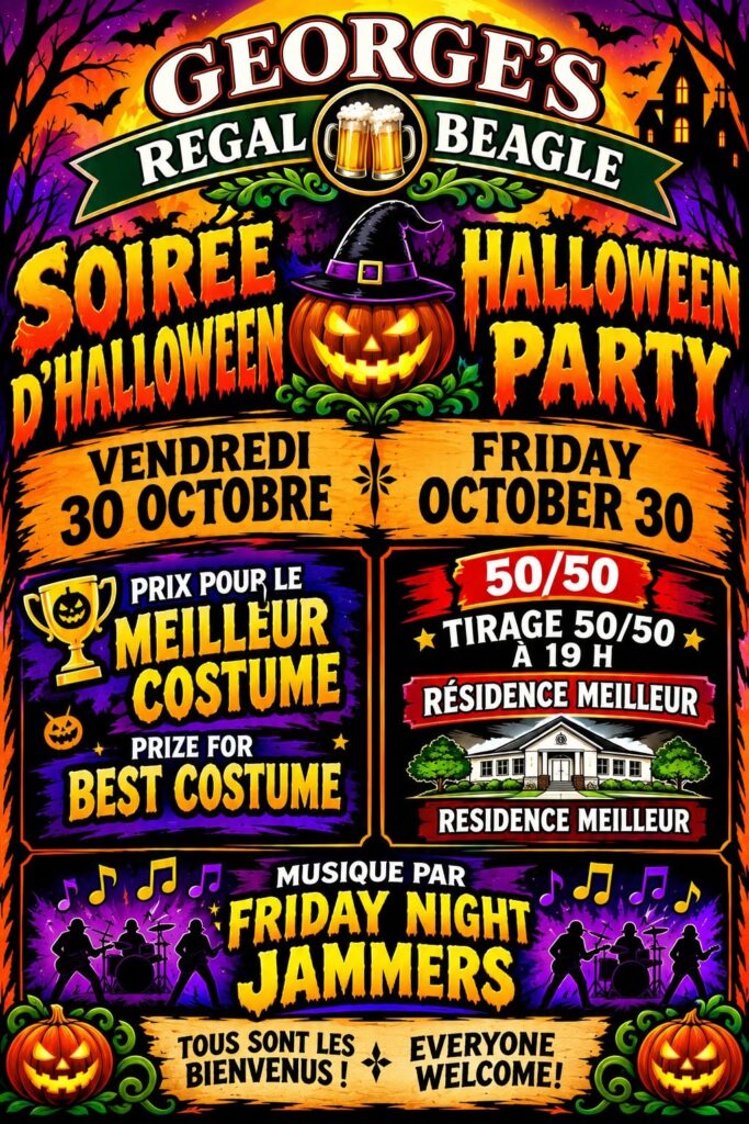 Soirée d'Halloween chez George's Regal Beagle