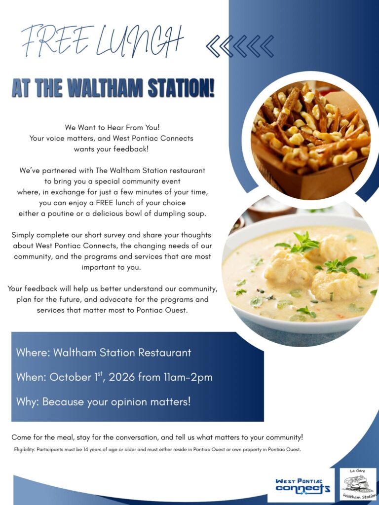 West Pontiac Connects' Free Lunch at The Waltham Station