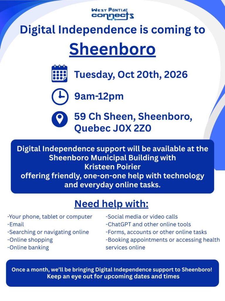 L'Indépendance numérique à Sheenboro