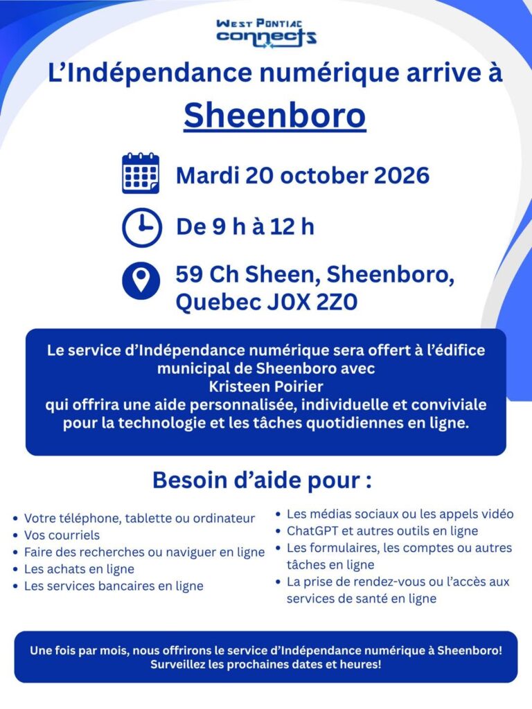 L'Indépendance numérique à Sheenboro
